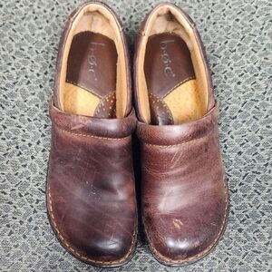 b.o.c Leather Clogs 6.5